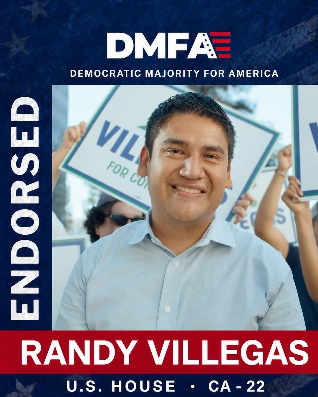 DMFA endorses Randy Villegas for U.S. House, CA-22